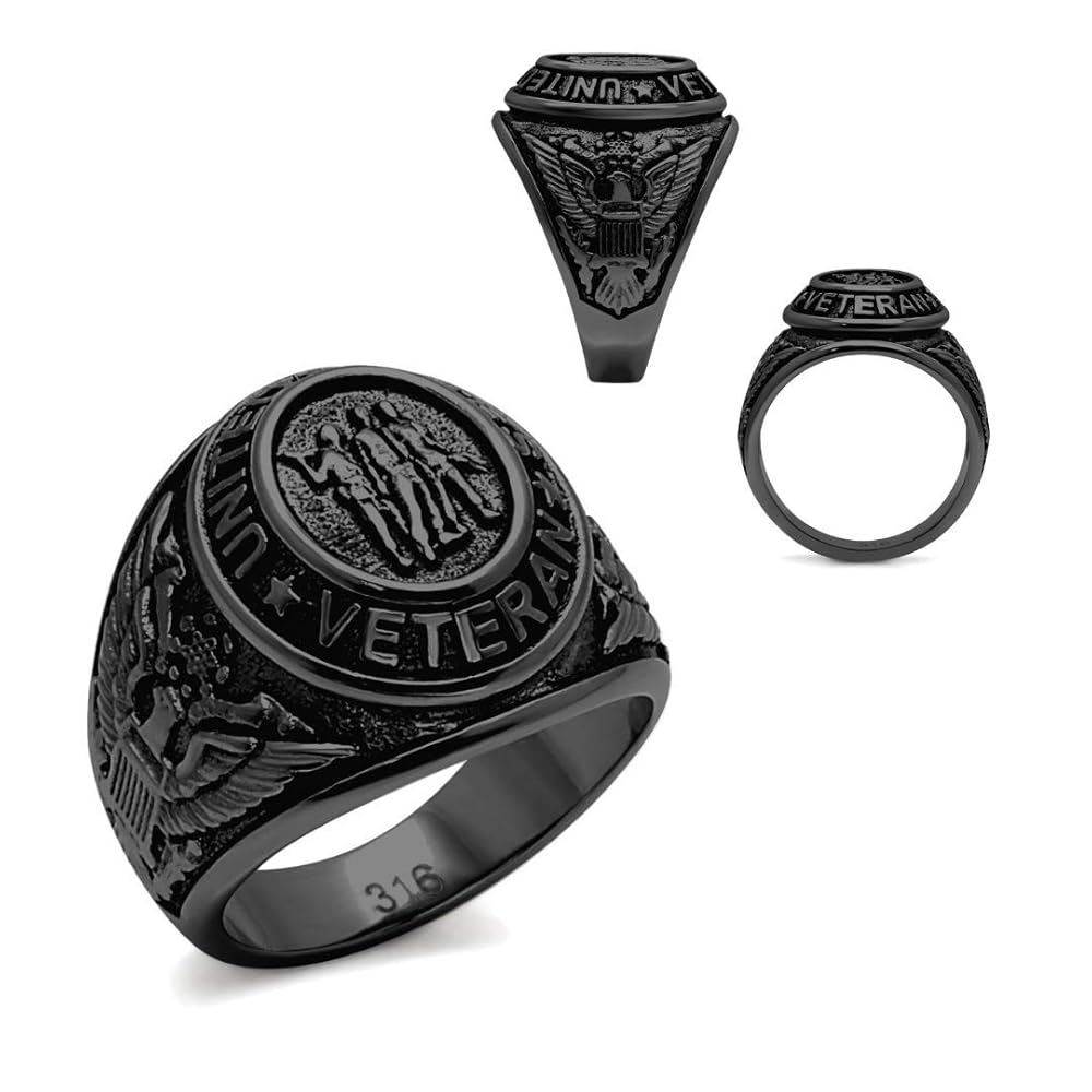 ヴィンテージ アメリカ陸軍 ミリタリーリング ゴールドカラー レッドストーン US Army Ring - (Gold Plated w/Red Stone) Military Rings
